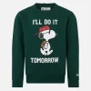 Grünes Jungen-Sweatshirt mit Rundhalsausschnitt und Snoopy-Aufdruck | SNOOPY PEANUTS™ SONDEREDITION