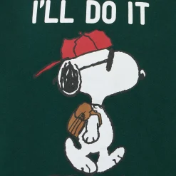 Grünes Jungen-Sweatshirt mit Rundhalsausschnitt und Snoopy-Aufdruck | SNOOPY PEANUTS™ SONDEREDITION