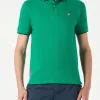 Grünes Poloshirt mit St. Barth-Karologo