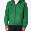 Grünes Sweatshirt aus technischem Stoff für Herren von Carrel