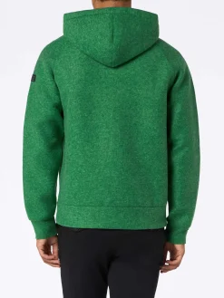 Grünes Sweatshirt aus technischem Stoff für Herren von Carrel