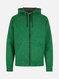 Grünes Sweatshirt aus technischem Stoff für Herren von Carrel
