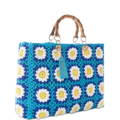 Handgemachte Kacheln Häkeltasche Victoria