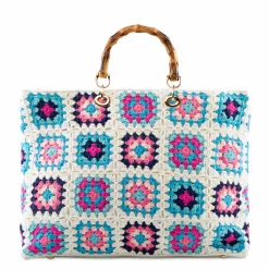 Handgemachte Kacheln Häkeltasche Victoria