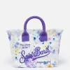 Handtasche Colette aus Baumwollcanvas mit Aquarellblumen-Print
