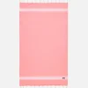 Handtuch aus rosa Fluo-Baumwolle