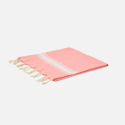 Handtuch aus rosa Fluo-Baumwolle