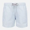 Hellblaue Badeshorts für Jungen mit Streifenmuster