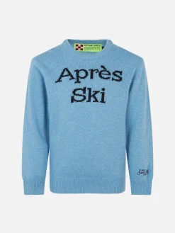 Hellblauer Après-Ski-Pullover für Jungen