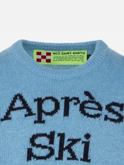 Hellblauer Après-Ski-Pullover für Jungen