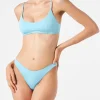 Hellblauer Bralette-Bikini für Damen
