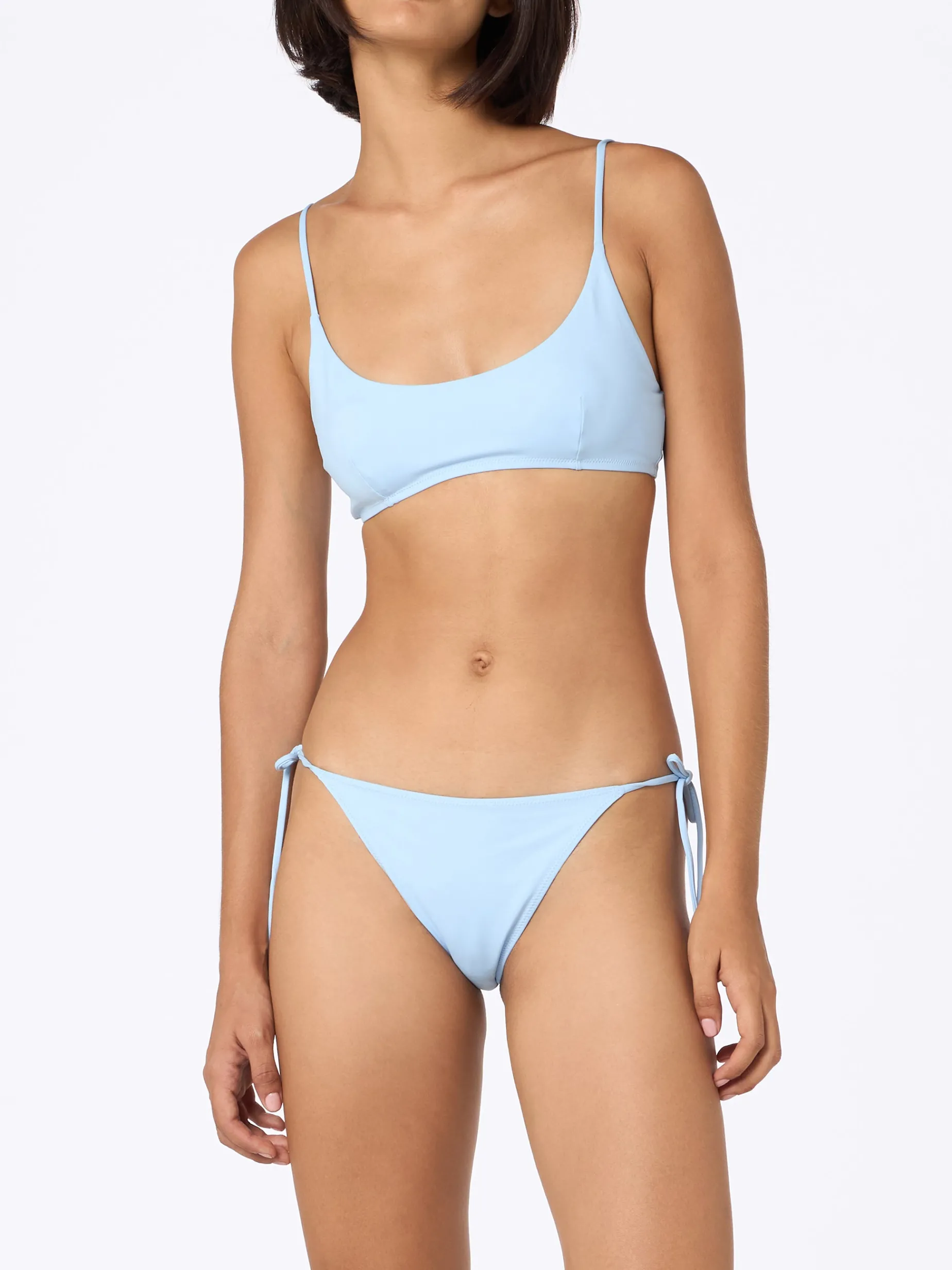 Hellblauer Bralette-Bikini für Damen von Judy Naomi