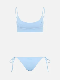 Hellblauer Bralette-Bikini für Damen von Judy Naomi