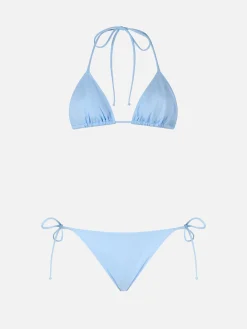 Hellblauer Triangel-Bikini für Damen Leah Marielle