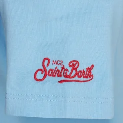 Hellblaues Baumwoll-T-Shirt für Jungen mit Skater Bart | DIE SIMPSONS-SONDERAUSGABE