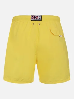 Hellgelbe Herren-Badeshorts aus leichtem Stoff Lighting Pantone | PANTONE-SONDERAUSGABE