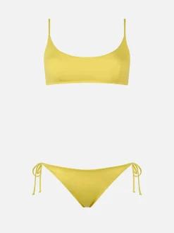 Hellgelber Bralette-Bikini für Damen von Judy Virgo
