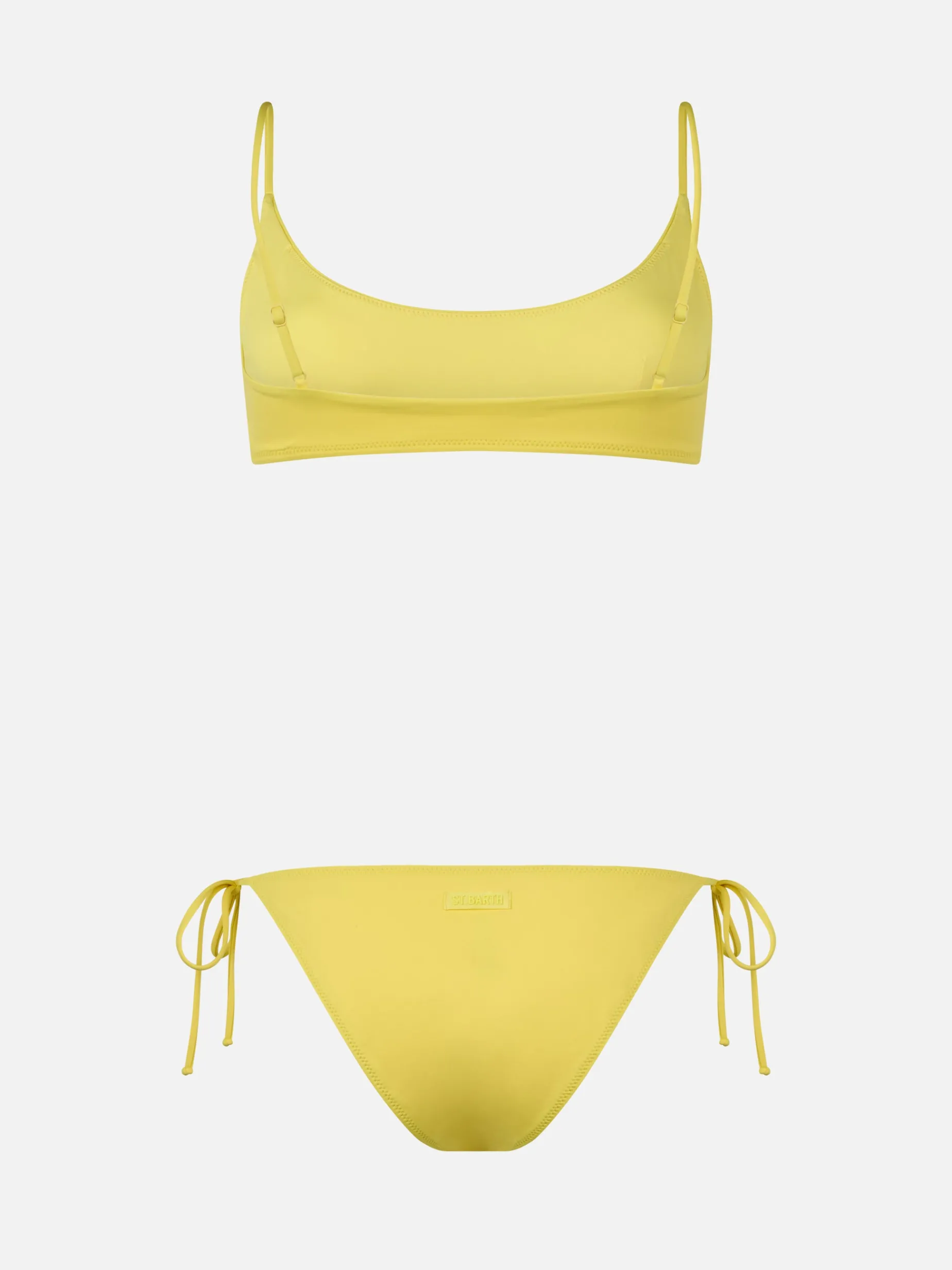 Hellgelber Bralette-Bikini für Damen von Judy Virgo