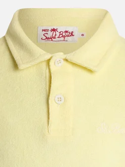 Hellgelbes Frottee-Poloshirt für Jungen Jeremy Jr