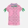 Hemdblusenkleid für Mädchen mit Bandana-Print
