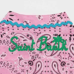 Hemdblusenkleid für Mädchen mit Bandana-Print