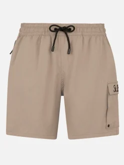 Herren beige Comfort Travel Badeshorts