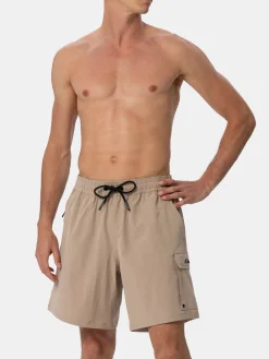Herren beige Comfort Travel Badeshorts