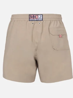 Herren beige Comfort-Badeshorts