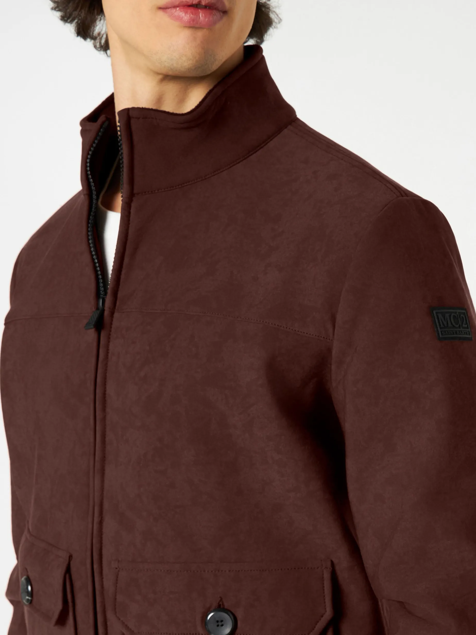 Herren braune Thermojacke