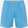 Herren himmelblaue mittellange Badeshorts Patmos