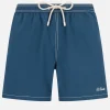 Herren himmelblaue mittellange Badeshorts Patmos