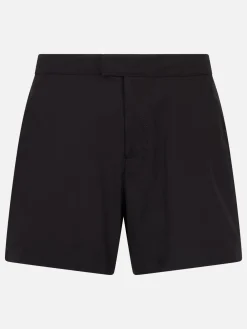 Herren kurze schwarze Badeshorts Master
