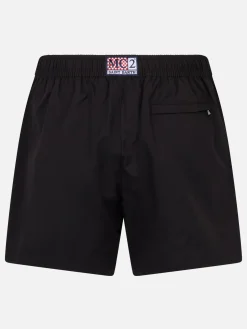 Herren kurze schwarze Badeshorts Master