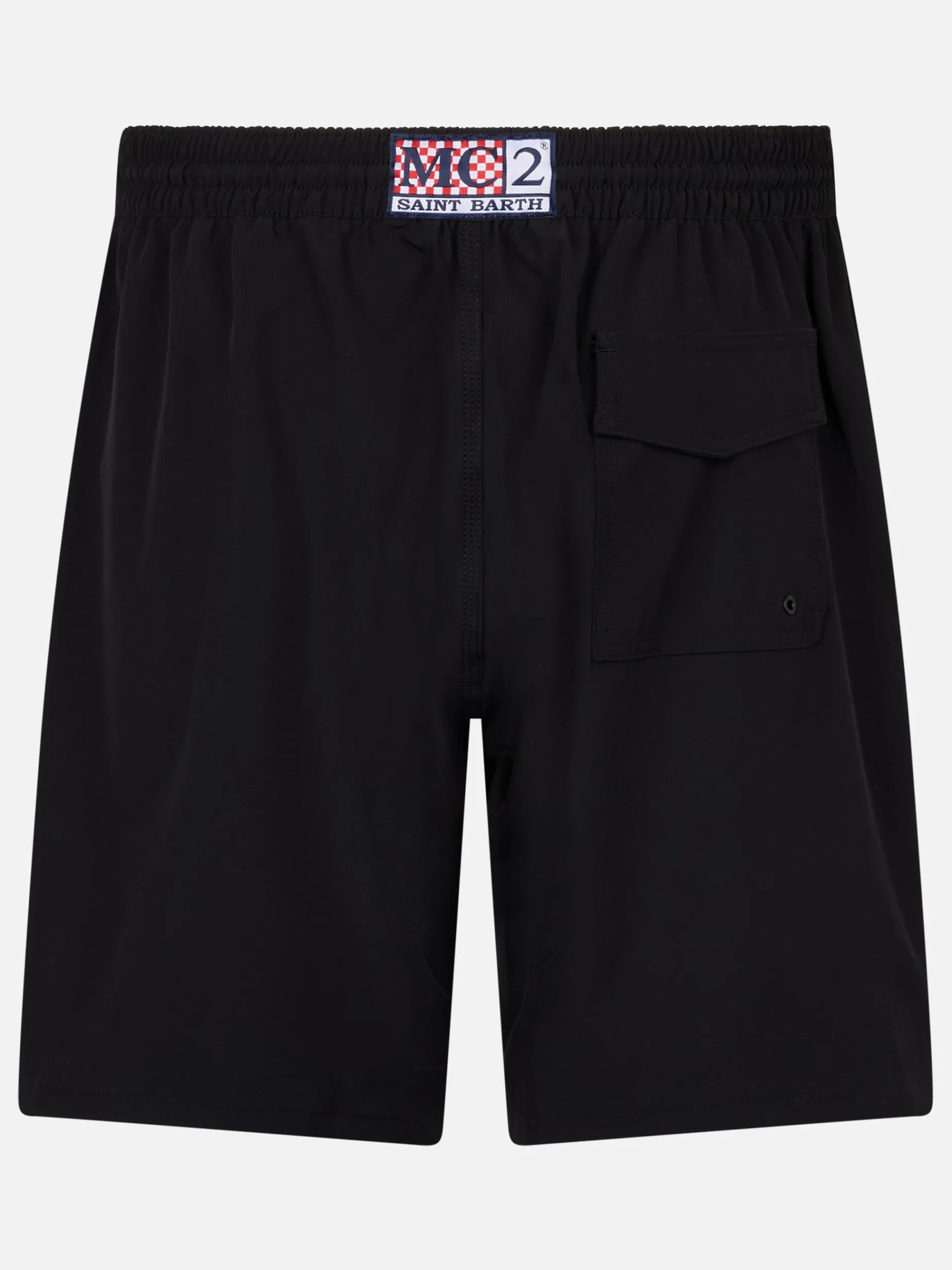 Herren schwarze Comfort Surf Badeshorts