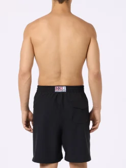 Herren schwarze Comfort Surf Badeshorts