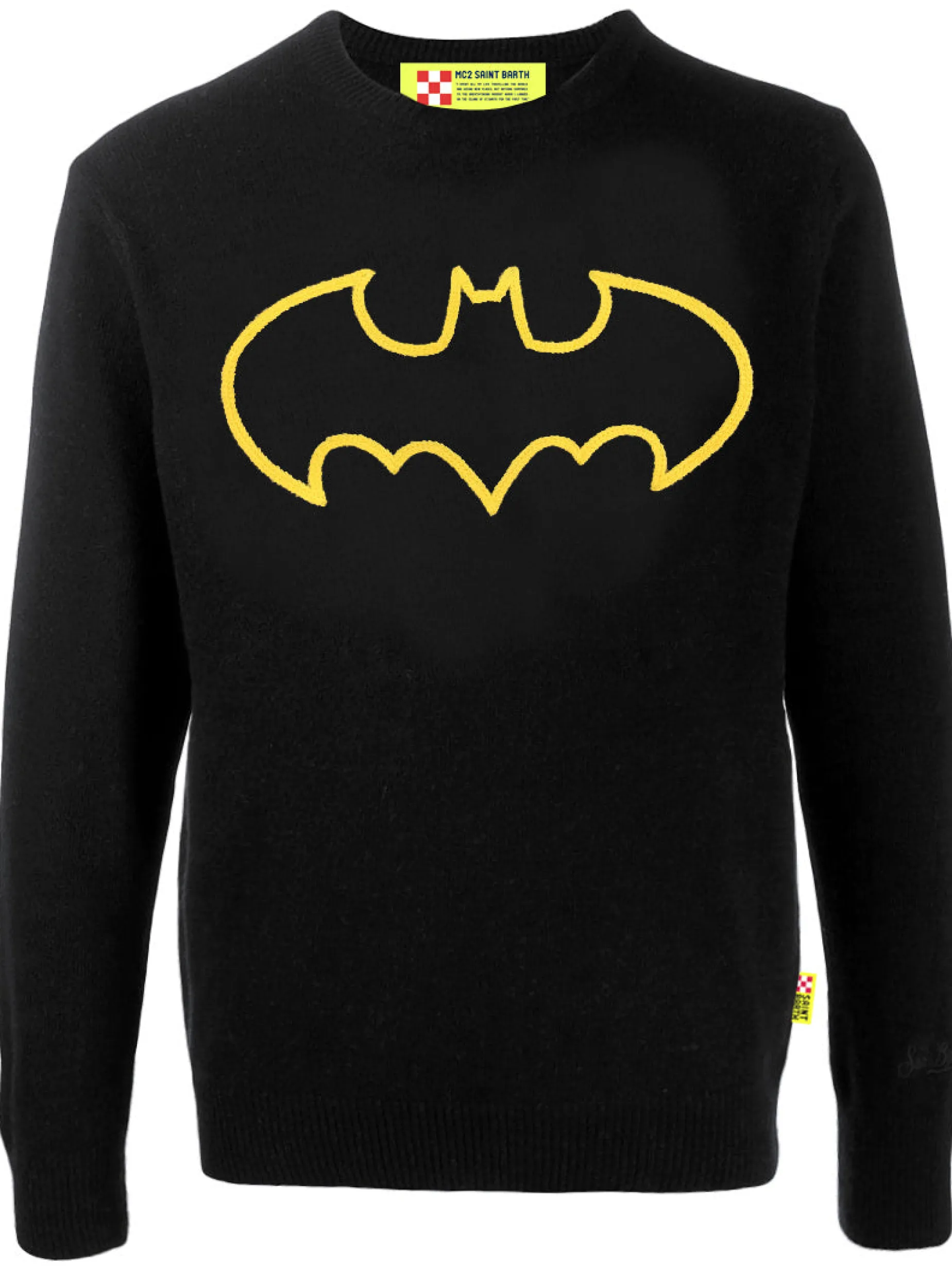 Herren schwarzer Pullover mit Batman-Logo | Warner Bros. Sonderausgabe