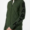 Herren wattierte Jacke in Militärgrün