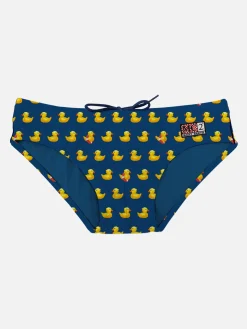 Herren-Badehose mit Enten-Print