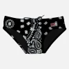 Herren-Badehose mit Foulard-Print