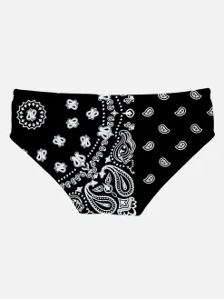 Herren-Badehose mit Foulard-Print