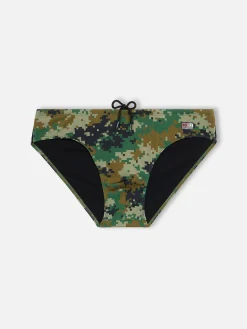 Herren-Badehose mit Tarnmuster Cayo
