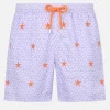 Herren-Badeshorts aus leichtem Stoff Lighting mit aufgestickten Seesternen