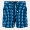 Herren-Badeshorts aus leichtem Stoff mit Napoli-Logo-Print | SSC NAPOLI SONDEREDITION