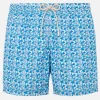 Herren-Badeshorts aus leichtem Stoff mit Pilz-Print