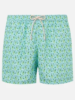 Herren-Badeshorts aus leichtem Stoff mit Mojito-Print