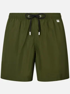 Herren-Badeshorts aus leichtem Stoff in Militärgrün Lighting Pantone | PANTONE-SONDERAUSGABE