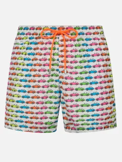 Herren-Badeshorts aus leichtem Stoff Lighting Micro Fantasy mit Auto-Aufdruck