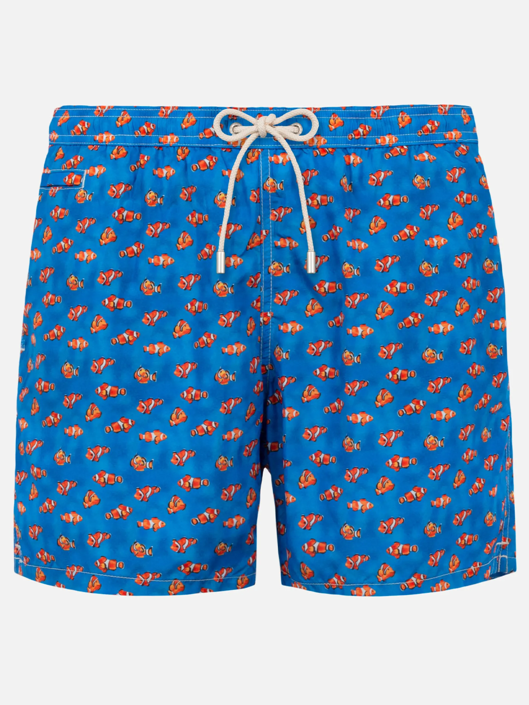 Herren-Badeshorts aus leichtem Stoff mit Clownfisch-Print