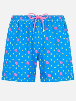 Herren-Badeshorts aus leichtem Stoff Lighting Micro Fantasy mit Padel-Aufdruck
