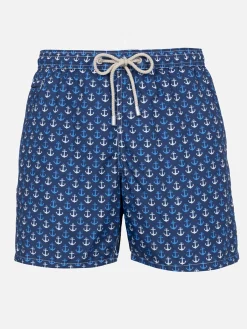 Herren-Badeshorts aus leichtem Stoff Lighting Micro Fantasy mit Anker-Print
